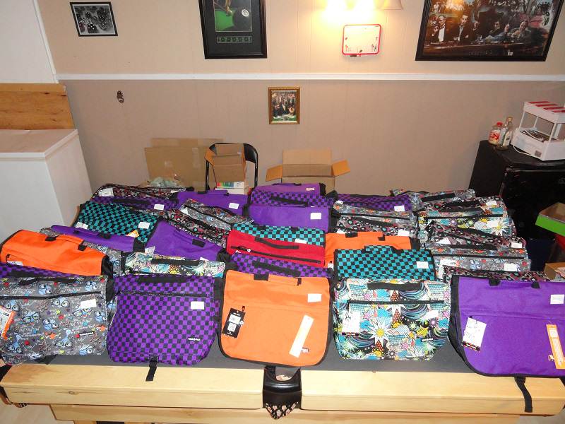40/65 Mindgeek of bags donated by Mindgeek